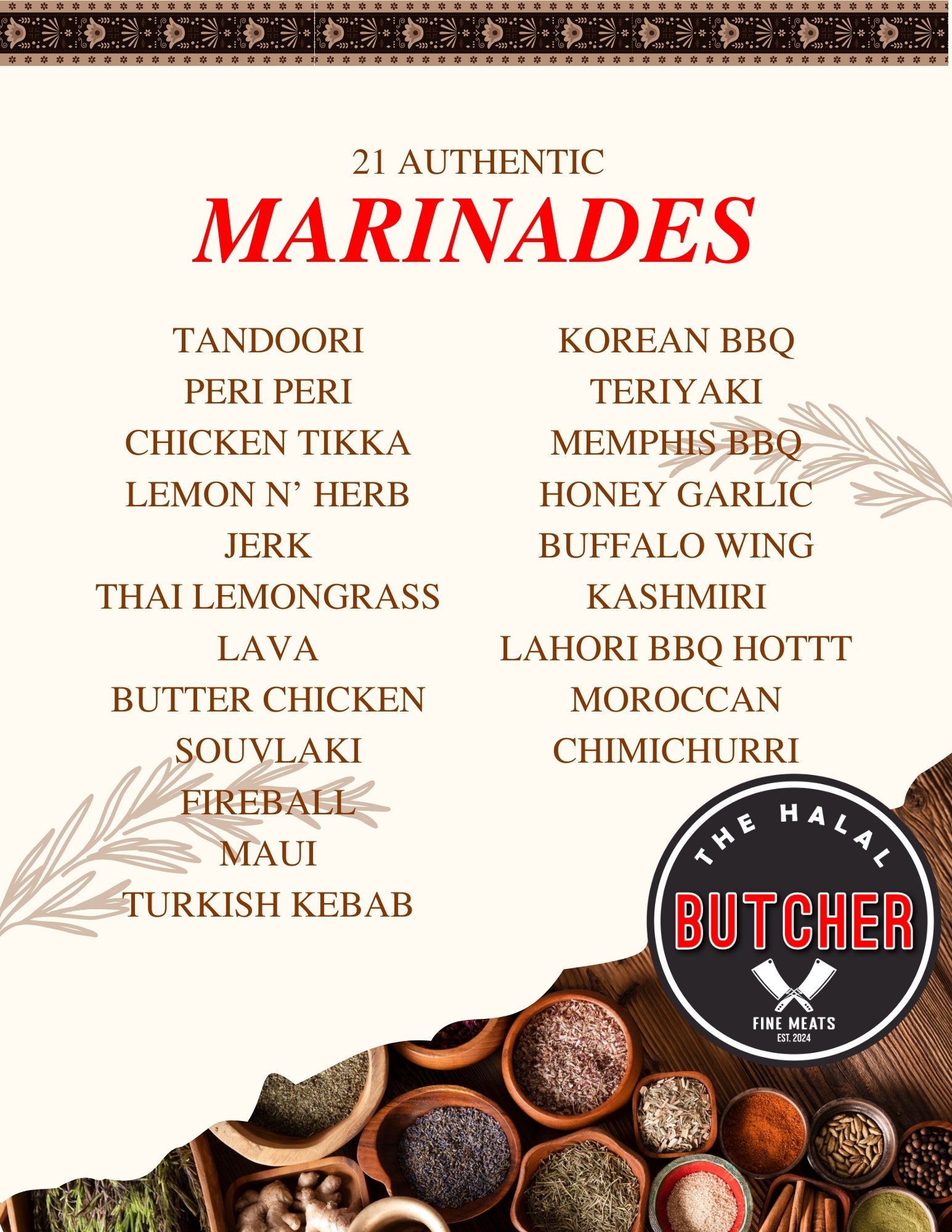 The Halal Butcher — 21 Authentic Marinades